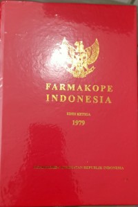 Image of FARMAKOPE INDONESIA EDISI KETIGA 1979